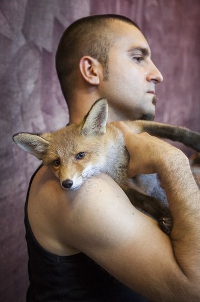 Vlada and a fox, 2011