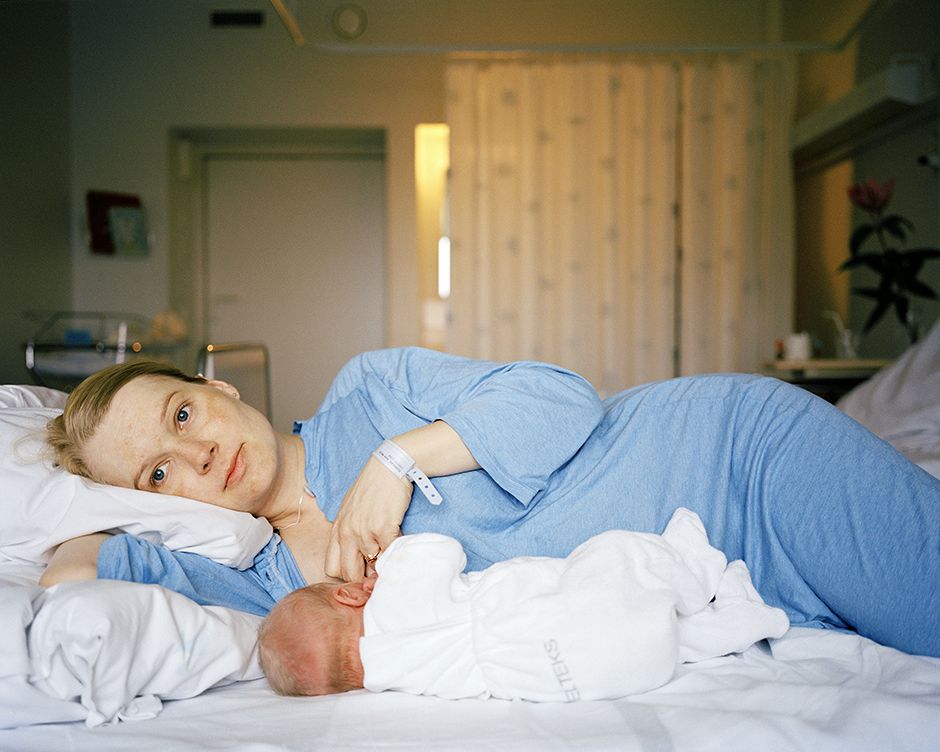 Ane-Maria after Liam was born, 2007