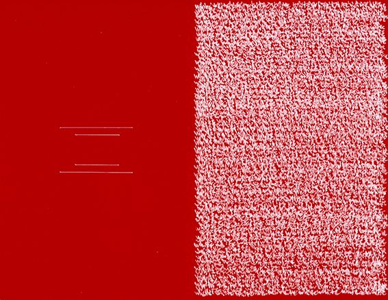 Reordered Rectangle, White & Red, 2018